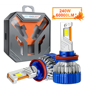 XA120 240W 60000Lm 4575 CSP Ampoule de phare LED automobile H7 H4 Canbus 6000K Bombillo LED H4 H11 H1 9005 9006 9012 Lumière LED de voiture - Product Image 1