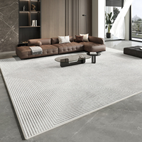 Lumière luxe salon tapis minimaliste canapé table basse tapis nordique sens avancé maison chambre lit couverture 2024 nouveau