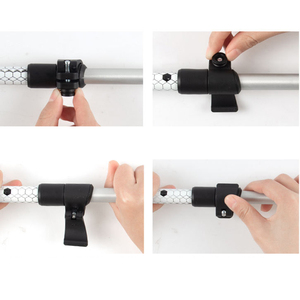 Entai 3 phần nhôm leo núi cực với ánh sáng miễn phí có thể gập lại EVA xử lý ngoài trời ngắn Telescopic đi bộ thanh - Product Image 5