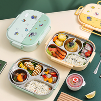 Lonchera Personalizable 2025 con 5 Compartimentos, Apta para Microondas, Hermética y Resistente a Fugas, Contenedor de Alimentos para Adultos