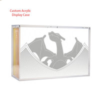 Boîte de présentation en acrylique magnétique personnalisée pour la collection Ultra Premium Pokémon Charizard UPC ETB