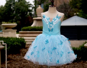 Nouveau justaucorps bleu clair bébé Tulle robe <span class=keywords><strong>de</strong></span> ballet <span class=keywords><strong>ballerine</strong></span> robe en tulle pour filles. robe en tulle -- 45 - Product Image 2