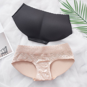 New Design Mid-<strong>waist</strong> Sexy Transparent Silicone <strong>Underwear</strong> Hip <strong>Padded</strong> Buttocks Panties Ladies - Product Image 4