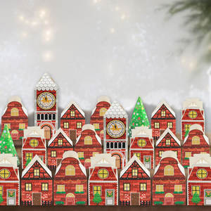 <span class=keywords><strong>Calendrier</strong></span> <span class=keywords><strong>de</strong></span> Noë<span class=keywords><strong>l</strong></span> Compte à rebours <span class=keywords><strong>Maison</strong></span> <span class=keywords><strong>de</strong></span> <span class=keywords><strong>l</strong></span>'<span class=keywords><strong>Avent</strong></span> Forme Bonbons Traiter Cookie Boîtes en papier Xmas Party Fvour Emballage cadeau Boîtes en papier - Product Image 6