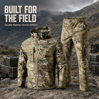 Ensemble uniforme tactique Multicam, veste et pantalon camouflage résistants à l'abrasion, vêtements de travail OEM ODM