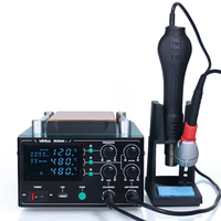 Station de Soudage Rework BGA YIHUA 853AAA-I Version Améliorée 3 en 1, Numérique, pour Désoudage SMD, Réparation d'Écran de Téléphone à Air Chaud