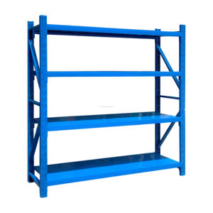 Étagère <span class=keywords><strong>industrielle</strong></span> multi-niveaux personnalisable sans boulons, unité de rangement en métal robuste - Product Image 1