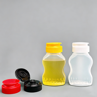 Bouteille souple en PP de 110 ml de qualité alimentaire, remplissable à chaud, avec bouchon à clapet, pour miel, sauce, chocolat, ketchup, condiments