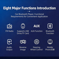 Autoradio Android avec écran rétractable 1 Din Lecteur DVD de voiture Mp5 GPS Wifi BT FM RDS AUX Single Din Écran tactile 7 pouces