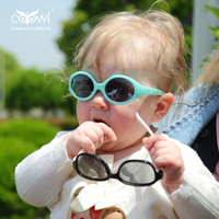 Lunettes de soleil pour enfants CPC Infant Baby de haute qualité pour enfants pour 0-1 ans Silicone souple UV400 de petite taille avec lentille polarisée rouge