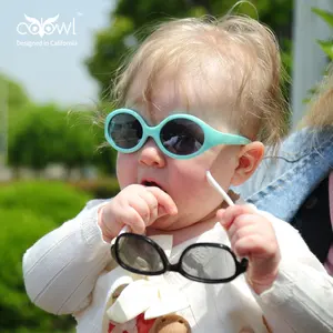 0-1 ans haute qualité CPC infantile bébé lunettes de soleil enfants en silicone souple uv400 extérieur enfants verres polarisés