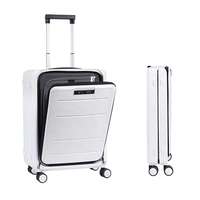 Valise à roulettes pliable à coque rigide pour PC personnalisé, unisexe, légère, pour voyages d'affaires, bagage à main, 20 pouces, 24 pouces, 28 pouces