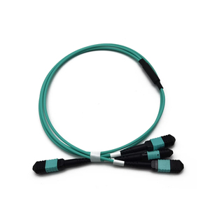 كابل ألياف بصرية MPO/MTP من المصنع بأطوال 1م 3م 5م 10م 20م 50م مع 8/12/24 نواة OM3/OM4 لمركز بيانات الإنترنت 5G - Product Image 1