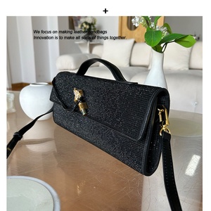 Nouveau Sac de Soirée Élégant Tressé en Cuir de Vachette 2026 – Sac à Main Horizontal Avancé, Sac Bandoulière et Fourre-tout pour Femme - Product Image 2