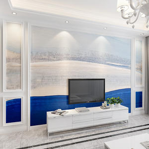 Nordique Tv fond Mural nouveau salon Art papier peint chambre papier peint Film télévision revêtement mural Relief papier peint - Product Image 4