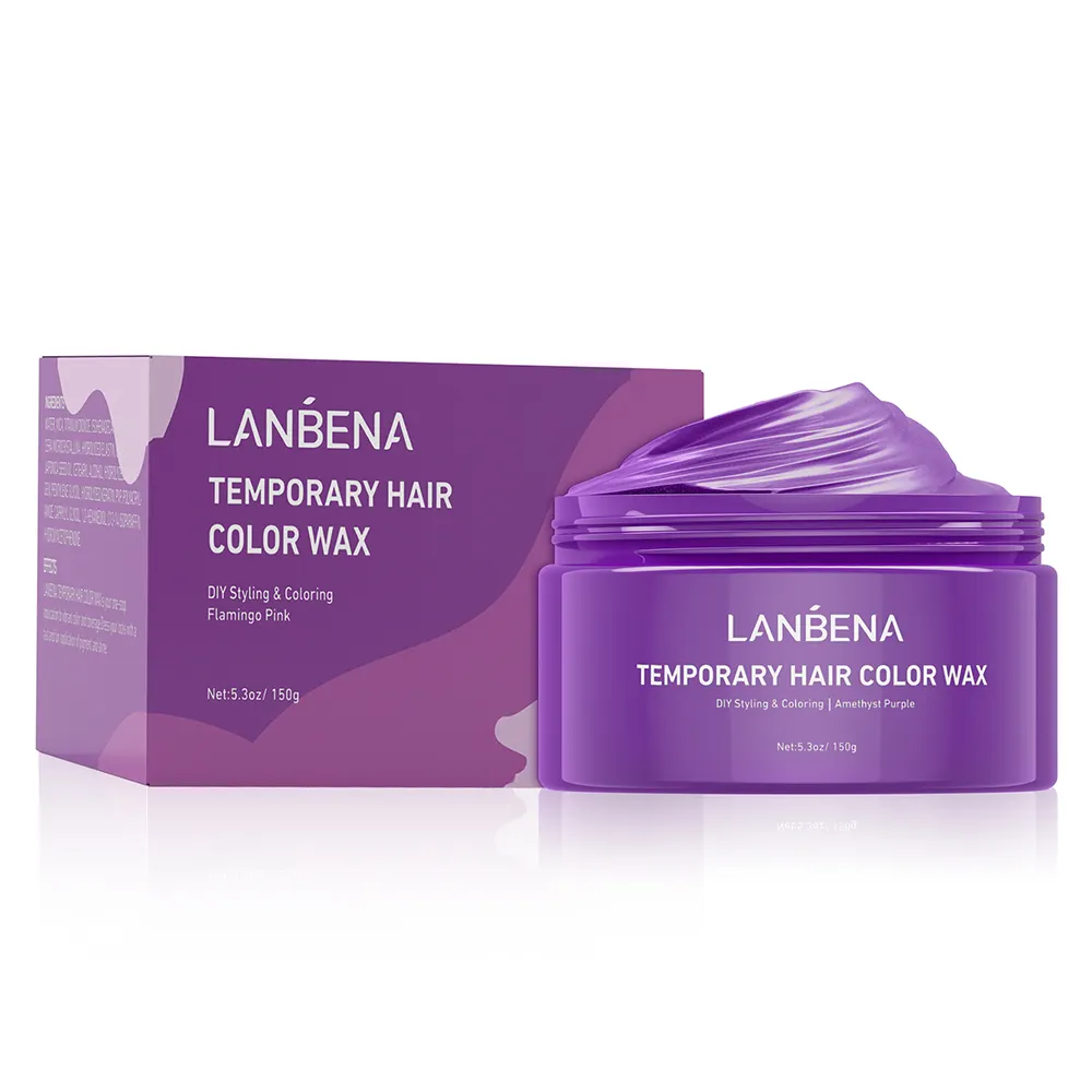Lanbena Top Kwaliteit Natuurlijke Organische Direct Sterven Haar Wax Tijdelijke Haarkleur Wax 150G