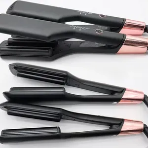 Wholesale wave plate ceramic hair crimper waver curling crimping iron for hair
