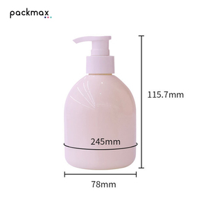 ขวด PET ทรงกลมขนาด 300 มล. 500 มล. พร้อมหัวปั๊มสเปรย์สำหรับสบู่ล้างมือ น้ำยาซักชุดชั้นใน-บรรจุภัณฑ์โลชั่นแบบใส ขายส่ง - Product Image 2
