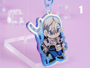 Breloques de sac en acrylique Chibi Anime OEM/ODM, ensemble de breloques en acrylique pour personnages <span class=keywords><strong>Manga</strong></span>, cadeau pour les fans de <span class=keywords><strong>Manga</strong></span> - Product Image 3