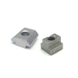 Galvanized T Track Nuts Block Square M8 T Slot Nuts T Nut For Aluminium Profile