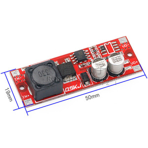ตัวแปลงไฟดีซี ดีซี 3.7V 5V เป็น 9V 12V 15V โมดูลเพิ่มแรงดันไฟฟ้า 50 มม. x 19 มม. ขนาดกะทัดรัด ประสิทธิภาพสูง - Product Image 1