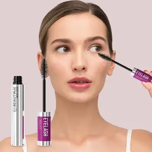 Low MOQ Custom LOGO OEM Oil Free Organic Pink Lengthening 4D Volume Fiber Vegan Waterproof Eye Lash Growth Mascara For Eyelash