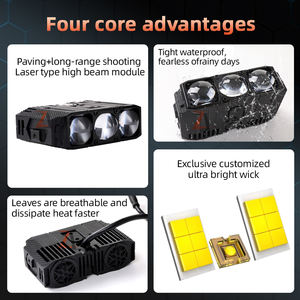 12V 24V High Bean 48000Lm Yellow 180W Zda03 3 <strong>Led</strong> Laser Spotlight for Offroad 4X4 Car Front <strong>Grill</strong> <strong>Light</strong> - Product Image 6