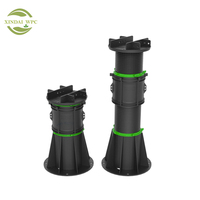 Socle en plastique réglable XINDAI pour terrasse en WPC, usage industriel extérieur