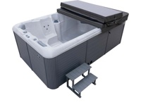 Bain à remous rectangulaire de haute qualité pour 8 personnes, idéal pour l'extérieur, en promotion, directement de l'usine