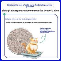 ShengAnXin Granulés Solides Enzymatiques Biologiques Désodorisants (Modèle Litter-08) pour Litière pour Chat et Purification de l'Air Domestique