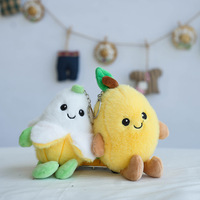 Porte-clés pendentif mignon fruit pomme banane mangue Dragon fruit coton peluche jouet Dolum sac pendentif