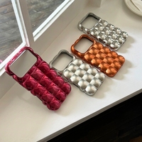 Coque de téléphone portable en TPU souple avec design bulle 3D et électroplaqué pour iPhone 18 17 16 15 Pro Max