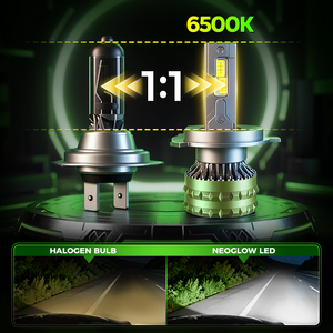 หลอดไฟหน้า LED 36000Lm HB4 6500K 9006 160W คุณภาพสูงหลอดไฟหน้า LED รับประกัน1Y ท่อทองแดงรูปแบบการจัดการ - Product Image 4