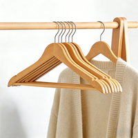 OEM/ODM vente en gros en vrac cintres en bois vêtements cintre en bois