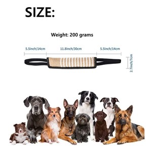 Bâton de dressage pour <span class=keywords><strong>chien</strong></span> en jute – Jouet à mâcher pour Berger <span class=keywords><strong>allemand</strong></span> et Mastiff – Récupération et attaque – Super résistant et souple - Product Image 3