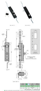 <span class=keywords><strong>Serrure</strong></span> multipoint peinte en noir <span class=keywords><strong>prix</strong></span> usine SK1-029 pour boîtes de puissance <span class=keywords><strong>Serrure</strong></span> de porte à trois <span class=keywords><strong>points</strong></span> en alliage de zinc - Product Image 2