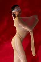 Collants noirs en soie personnalisés, multi-usages, sexy, effet brillant, grande taille, pour la danse, pour hommes