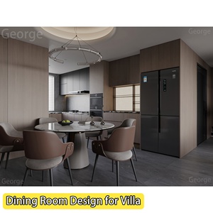 Personnalisation complète de la maison américaine, design d'intérieur de luxe, style moderne, services de conception d'intérieur en 3D pour villa - Product Image 4