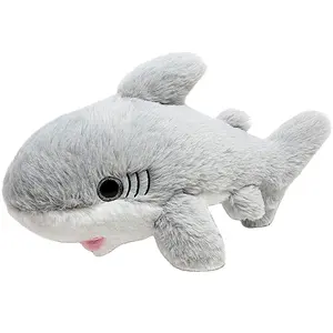 2129 12英寸多色柔软蓬松鲨鱼毛绒动物毛绒玩具儿童礼物鲨鱼毛绒动物毛绒玩具