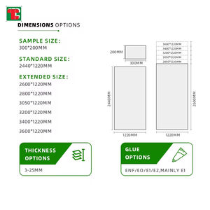 ラミネート0.3mm 0.4mmチークマリンクルミ4分の1木製ブラックホワイトオークウォールウッドmdfボードベニヤパネル合板 - Product Image 6