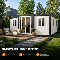 Maisons conteneurs pliables, maisons modulaires préfabriquées extensibles pour l'habitation et les projets commerciaux
