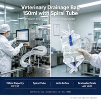 Sac de drainage urinaire suspendu pour animaux de compagnie, système de drainage fermé