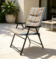 Chaises pliantes de camping, de jardin, de plage, de pêche, de plein air, relaxantes, de luxe, portables, en métal
