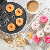 Plaque chauffante ronde Mini gaufrier petit-déjeuner Cupcake Cake Pop Ice Cream Cone Sandwich Noix Makers Donut Bubble Egg Gaufrier