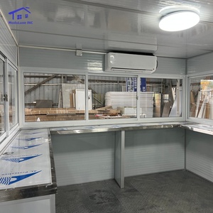 บูธเคลื่อนที่ บ้านสำเร็จรูปจากตู้คอนเทนเนอร์ โครงสร้างเหล็กชุบสังกะสี ฉนวนกันความร้อนและกันลม - Product Image 4