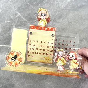 Phim Hoạt Hình Nhân Vật <span class=keywords><strong>Acrylic</strong></span> Đứng Hiển Thị Tấm Lịch DIY Nhựa Hàng Hóa Hiển Thị Bàn Lịch <span class=keywords><strong>Acrylic</strong></span> Khung Standee - Product Image 4