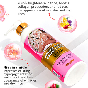 Prodotti di bellezza <span class=keywords><strong>e</strong></span> per <span class=keywords><strong>la</strong></span> cura della pelle crema idratante sbiancante AHA Niacinamide lozione per il corpo rimuovere le macchie scure sulla pelle - Product Image 3