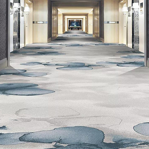 Alfombra de Moqueta Cuadrada de Poliéster Estampada en Morado para Pasillos de Hotel y Comedores de Alta Gama - Product Image 4
