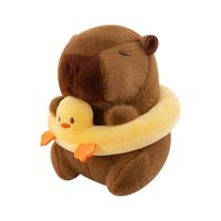 Vente en gros usine : Peluches Capybara de 8 pouces (20 à 25 cm), animaux en peluche doux, poupées pour machines à griffes