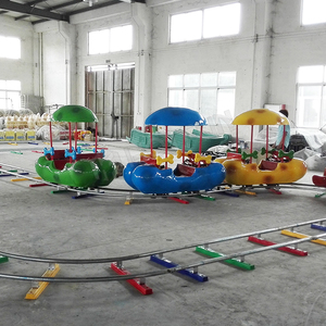 Pequeño Tren Eléctrico Parque de atracciones Paseo Mini tren de pista Paseos justos para niños tren para niños a la venta - Product Image 3